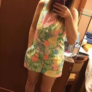 *SOLD* Lilly Pulitzer Hibiscus Stroll Romper size6